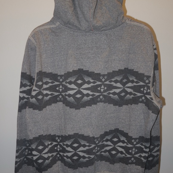 American Eagle Outfitters Gray Patterned Hoodie - Picture 3 of 3